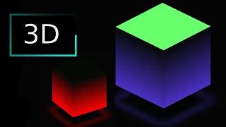 CSS 3DGlowing animated cube with Ambient light effect in html and CSS
