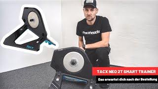 Tacx Neo 2T Smart Trainer - Unboxing, Aufbau & Fahrrad einspannen - Erklärung zum Adapterwechsel