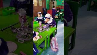 13-8-24 set alat makan serba kuromi ungu | Makan bersama di kelas #shorts