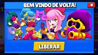 LIBEREI 6 novas RECOMPENSAS na MINHA CONTINHA no BRAWL STARS