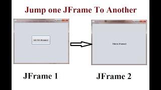 How to Open one JFrame from another in java Swing : JFrame Tutorial