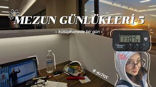 +11 saat ders çalışmak || kütüphanede bir gün vlog #yks2025