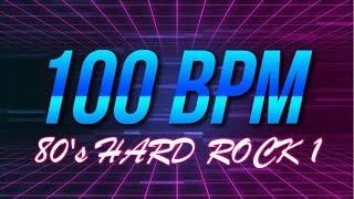 100 BPM - 80's Hard Rock - 4/4 Drum Track - Metronome - Drum Beat