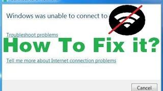 Fix “Windows was Unable to Connect to the Selected Network” | Step By Step | WiFi is Not Connecting