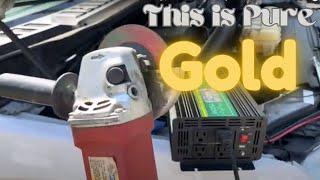 DIY How to Run Power Tools From Your Truck or Car Battery | Also Make Car Battery Coffee!