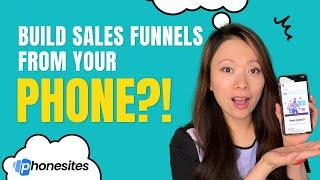 How to Build Sales Funnels From Your Phone in minutes (2023) #phonesites #mobilebusiness