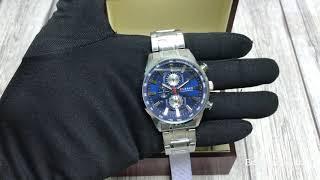 Обзор часов CURREN 8351 Chronograph Silver Dark Blue 47mm (Quartz)