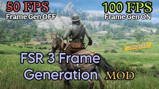 RDR 2 FSR 3 Frame Generation Mod [Hud Fix] #reddeadredemption2  #rdr2