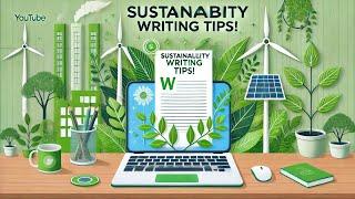 How to Master Sustainability Writing: Tips for Crafting Impactful Content.