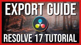 How to Export Video in DaVinci Resolve 17 - Tutorial for Beginners