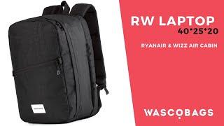 Рюкзак для ручной клади 40х20х25 | Wascobags RW Laptop (Ryanair, Wizz Air Cabin)