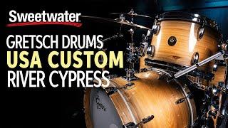 Gretsch Drums USA Custom Rock River Cypress 4-piece Shell Pack Demo