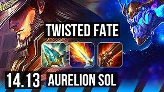 TWISTED FATE vs AURELION SOL (MID) | 68% winrate, 6/2/17 | NA Master | 14.13