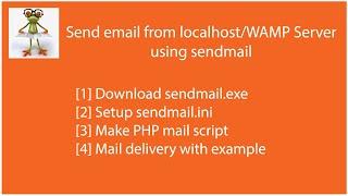 [Solved] Send email from localhost/WAMP Server using SENDMAIL