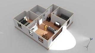 Room + House Building in Cinema 4D | Getting Started with Set Designer Part 1