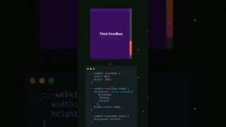 Scroll bar Style | scrollbar style in html css | assignment | #coding #youtubeshorts #shorts