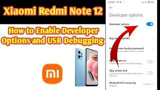 Developer Options Redmi Note 12|How to Enable Developer Mode & USB Debugging in Xiaomi Redmi Android