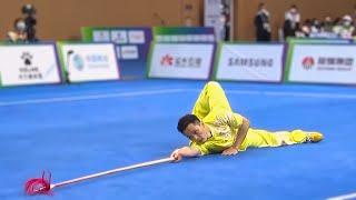 Chu Haoran's 1st place qiangshu - 14th All China Games - Wushu Taolu