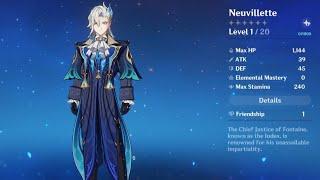 NEUVILLETTE MAX ASCEND | WISHING FOR NEUVILLETTE / LEVELING UP EXP AND TALENT