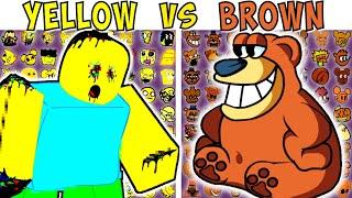 FNF Character Test | Gameplay VS My Playground | ALL Yellow VS Brown Test