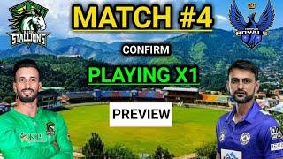 KPL 2021 Match 4 Today | Mirpur Royals vs Bagh Stallions Playing X1 & Match Preview