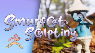 Smurf cat 3D model Creation I Speedart Smurf cat 3D model #memes #smurfcat #meme #smurf