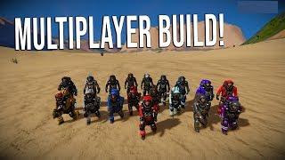 20 PLAYER STARSHIP BUILD! - Space Engineers Multiplayer Timelapse!