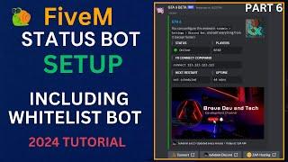FiveM Status Bot - Setup | txAdmin Discord Bot | FiveM Whitelist and Status | No Hosting Required