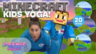 Minecraft | A Cosmic Kids Yoga Adventure!  - Minecraft Videos for Kids