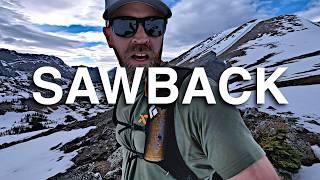 Tough conditions backpacking the Sawback Trail Banff