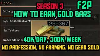 How to earn Gold bars as an F2P | No farm, no job, no gear | Lifeafter Season  3 | Dapatin goldbar