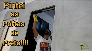 Portas Pintadas de Preto - Hiper Pinturas