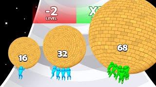 RESCUE PUSH 3D: Level Up Balls Man Run (Freeplay, Max level)