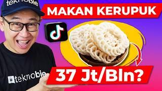 37 Jt sebulan Duduk MAKAN KERUPUK di Tiktok TANPA MODAL dibayar tiap hari