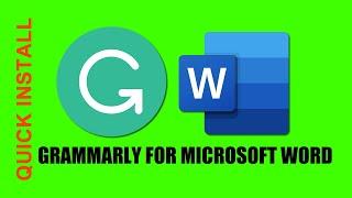 Grammarly for microsoft word | How to add grammarly to microsoft word