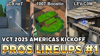 PROS LINEUPS in VCT 2025 Americas KICKOFF #1【 VALORANT 】