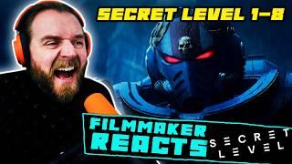 FILMMAKER REACTS: SECRET LEVEL EP 1-8 REACTION | MORE LIKE NEXT LEVEL!!