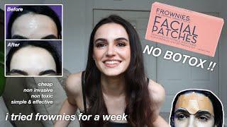 frownies | forehead wrinkles treatment without botox, non invasive botox, natural botox alternative