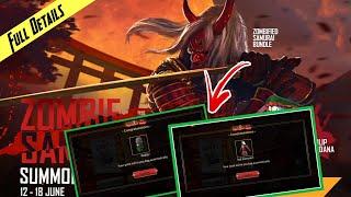 New Event Zombie Samurai Summoning Event | Free fire New Zombie Samurai Summoning Event Full Details