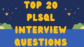 PL/SQL Interview Questions and Answers | Top 20 PLSQL Interview Questions
