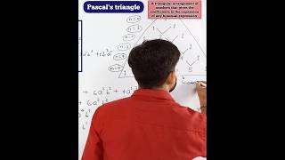 Pascal triangle/binomial expression/#pascaltriangle  #maths #shorts