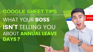 What Your Boss Isn't Telling You About Annual Leave Days ?