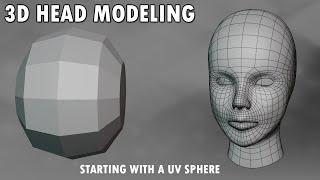 3D Head Modeling #3 - Ani Blender 4D
