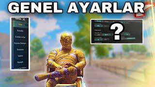 BU AYARLARI YAPMADAN OYNAMAYIN!  EN İYİ GENEL AYARLAR - PUBG MOBILE