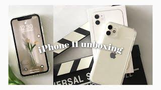 ️ (ASMR) iPhone 11 unboxing 2022  (white) aesthetic unboxing + accessories + camera test 