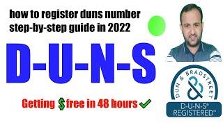 how to register duns number step-by-step guide in 2022