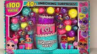 NEW! LOL BIG Birthday Surprise Party over 40 unboxing surprises