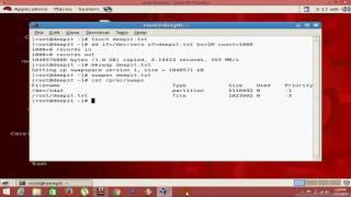 how to create or delete swap file in linux