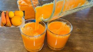 Come fare il succo di carota con arance e limone (spremitura con frullatore)