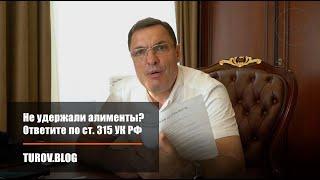 Не удержали алименты? Ответите по ст. 315 УК РФ